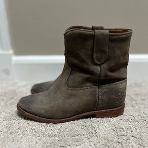 Étoile Isabel Marant Suede Ankle Moto Boots